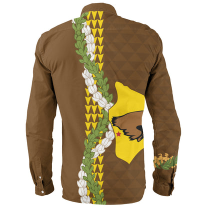 ke kula o ehunuikaimalino Long Sleeve Shirt Puakenikeni Maile Flower Lei