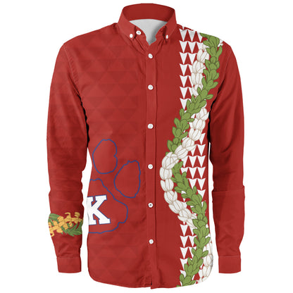 Keaʻau High School Long Sleeve Shirt Puakenikeni Maile Flower Lei