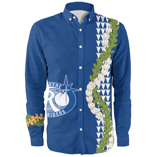 Kealakehe High School Long Sleeve Shirt Puakenikeni Maile Flower Lei