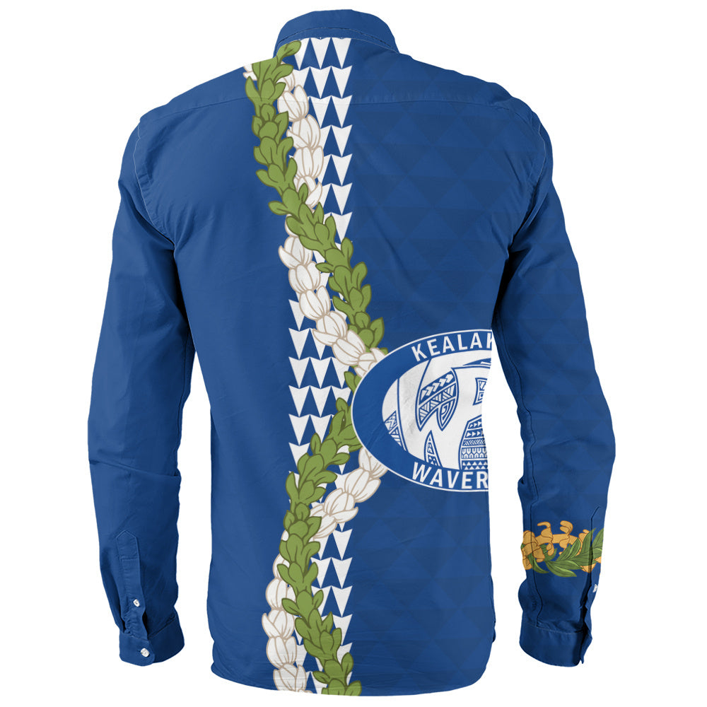 Kealakehe High School Long Sleeve Shirt Puakenikeni Maile Flower Lei