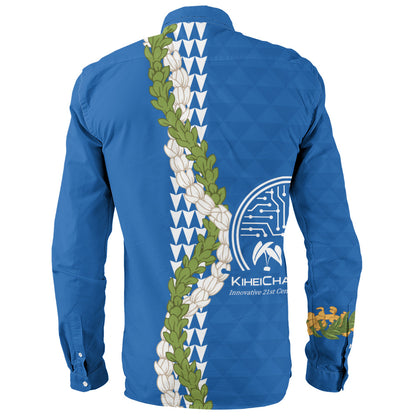 Kihei Charter School Long Sleeve Shirt Puakenikeni Maile Flower Lei