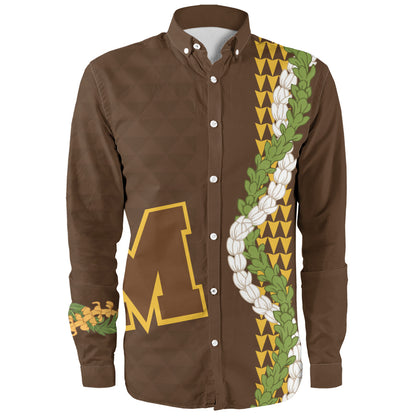 Mililani High School Long Sleeve Shirt Puakenikeni Maile Flower Lei