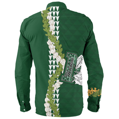 Molokaʻi High School Long Sleeve Shirt Puakenikeni Maile Flower Lei