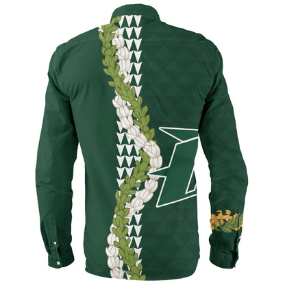 Pahoa High and Intermediate School Long Sleeve Shirt Puakenikeni Maile Flower Lei
