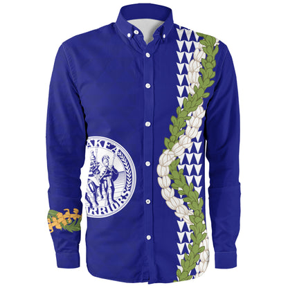 Waiakea High School Long Sleeve Shirt Puakenikeni Maile Flower Lei