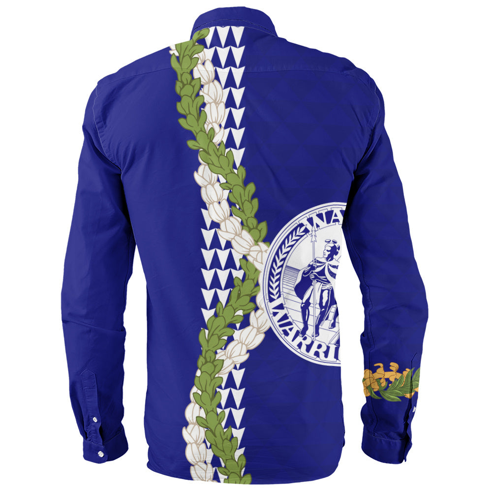 Waiakea High School Long Sleeve Shirt Puakenikeni Maile Flower Lei