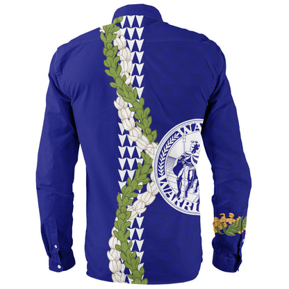 Waiakea High School Long Sleeve Shirt Puakenikeni Maile Flower Lei