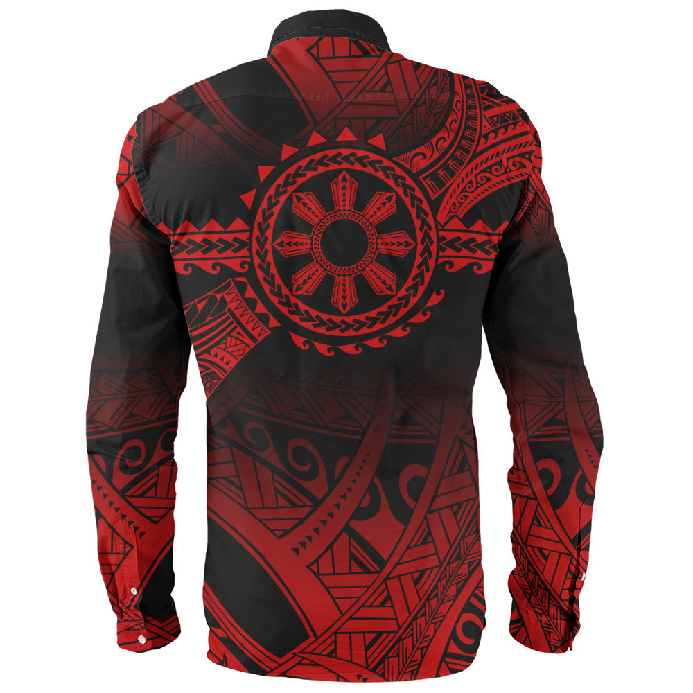Philippines Filipinos Long Sleeve Shirt Polynesian Tribal Sun Tribal Legacy