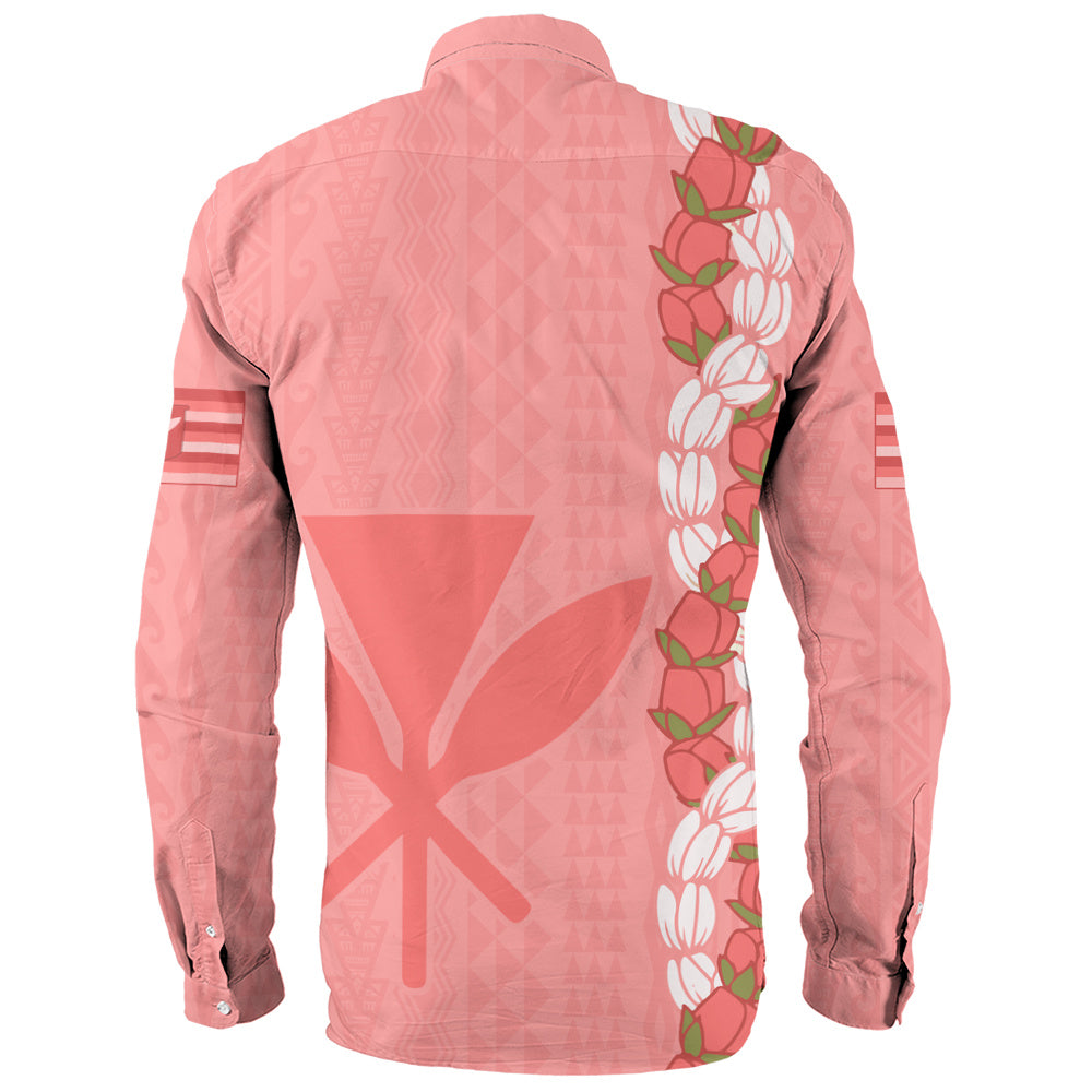 Hawaii Long Sleeve Shirt Flower Lei Kanaka Maoli Polynesia Island Style