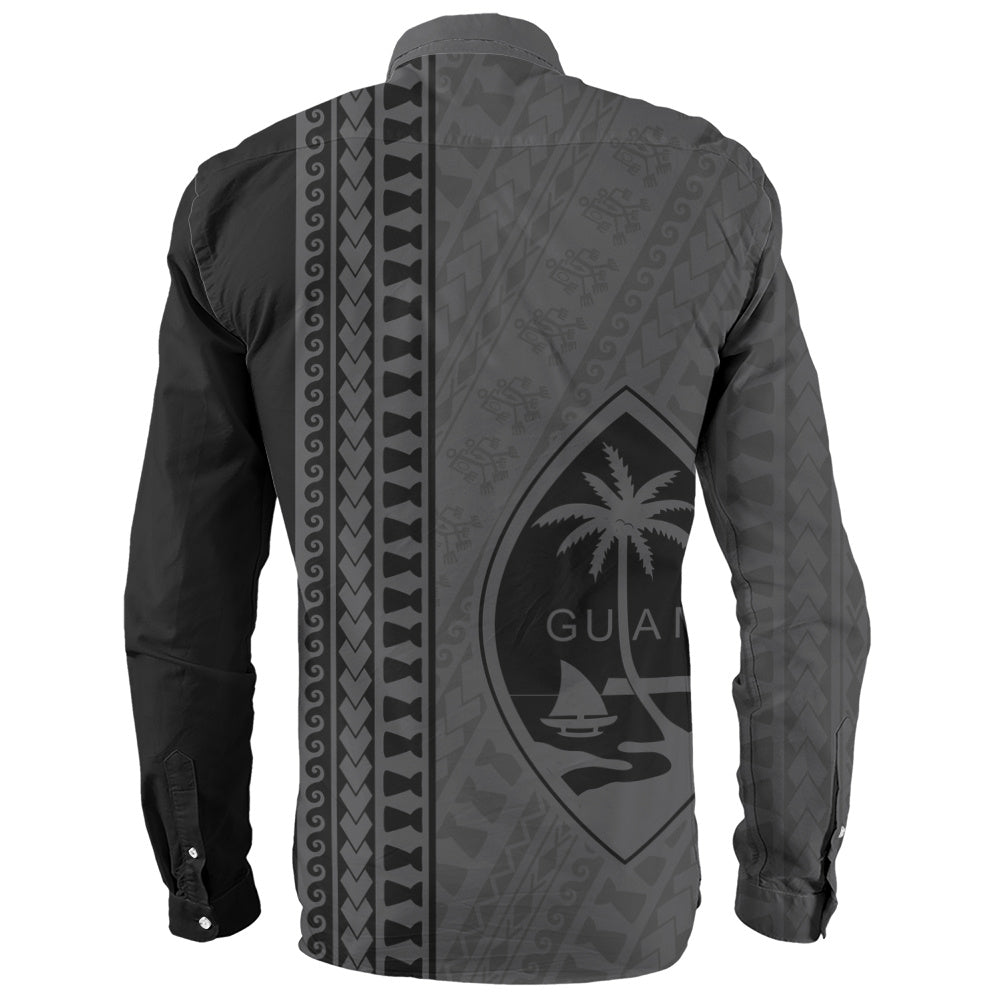 Guam Long Sleeve Shirt Island Crest Chamorro Tribal Heritage