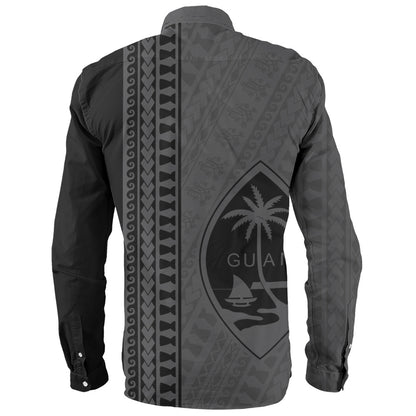 Guam Long Sleeve Shirt Island Crest Chamorro Tribal Heritage