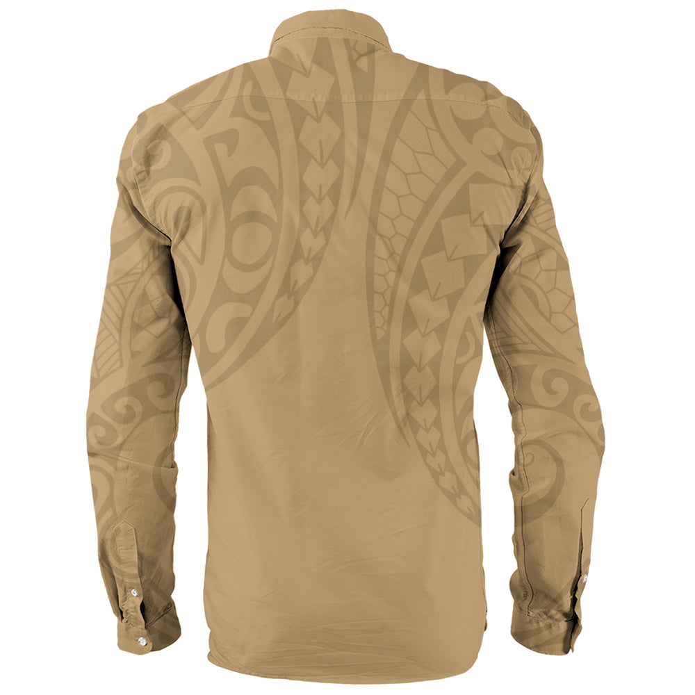Philippines Filipinos Long Sleeve Shirt Kakau Style Golden