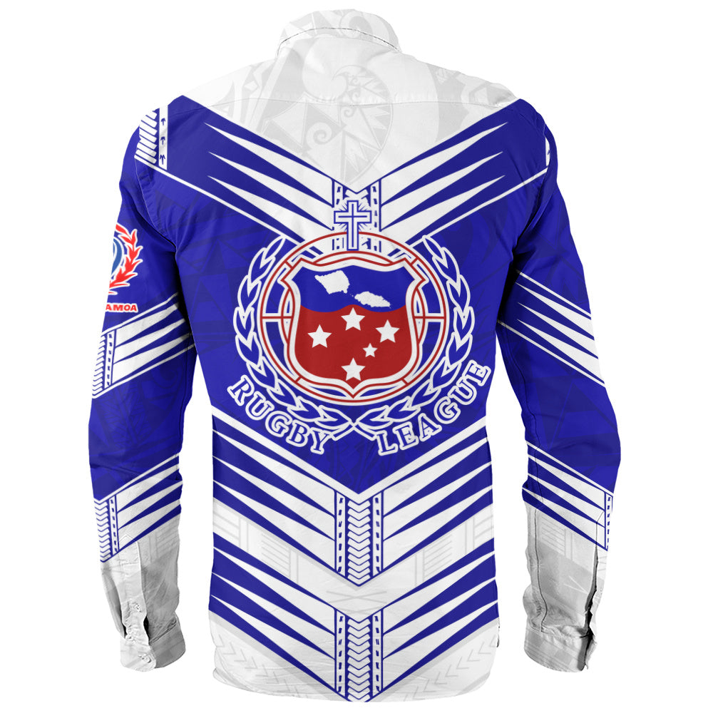 Samoa Long Sleeve Shirt Toa Samoa Rugby Polynesian Tribal Pride Style