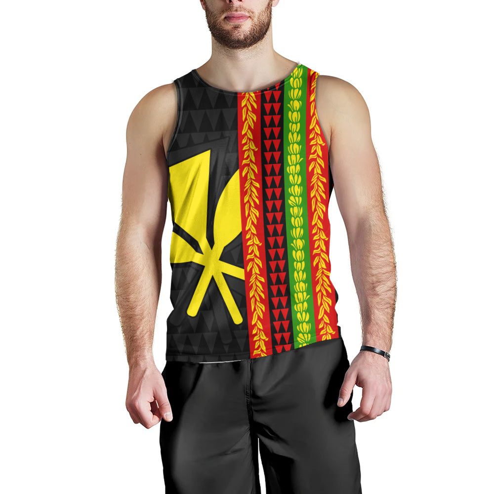 Hawaii Tank Top Flag Tribal Stripe Island Pride Style