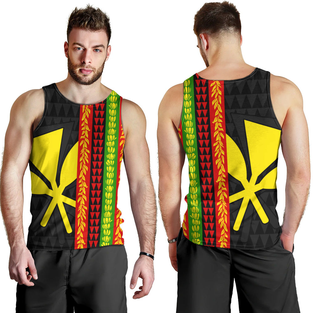 Hawaii Tank Top Flag Tribal Stripe Island Pride Style
