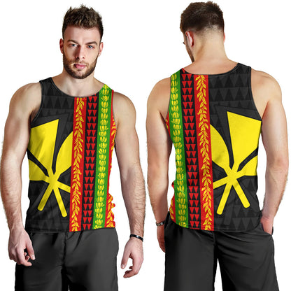 Hawaii Tank Top Flag Tribal Stripe Island Pride Style