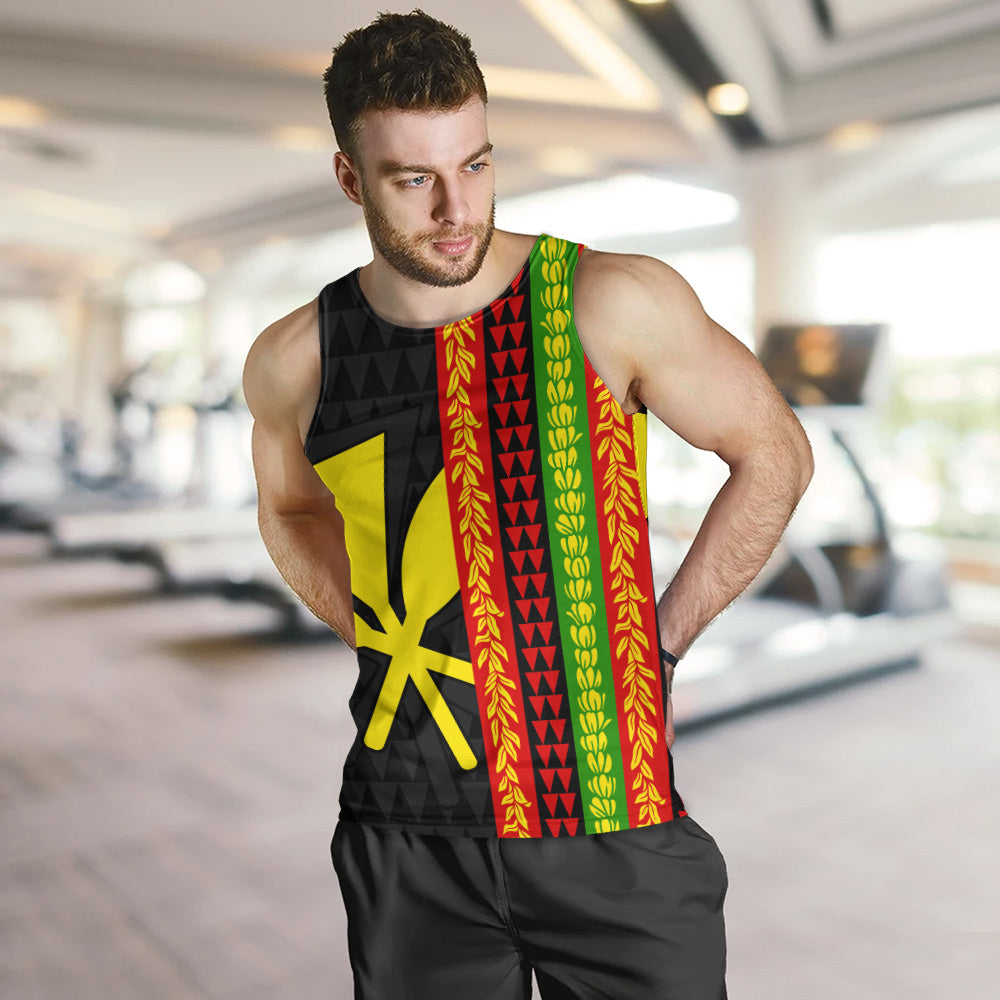 Hawaii Tank Top Flag Tribal Stripe Island Pride Style