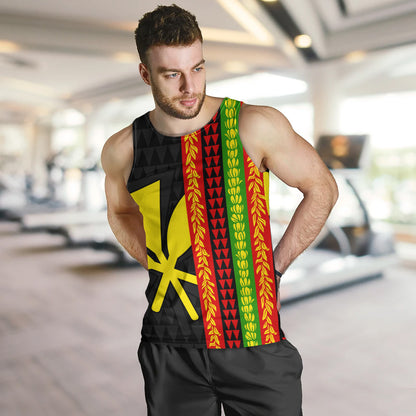 Hawaii Tank Top Flag Tribal Stripe Island Pride Style