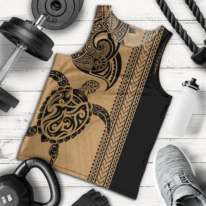 Hawaii Tank Top Polynesia Tribal Turtle Tattoo