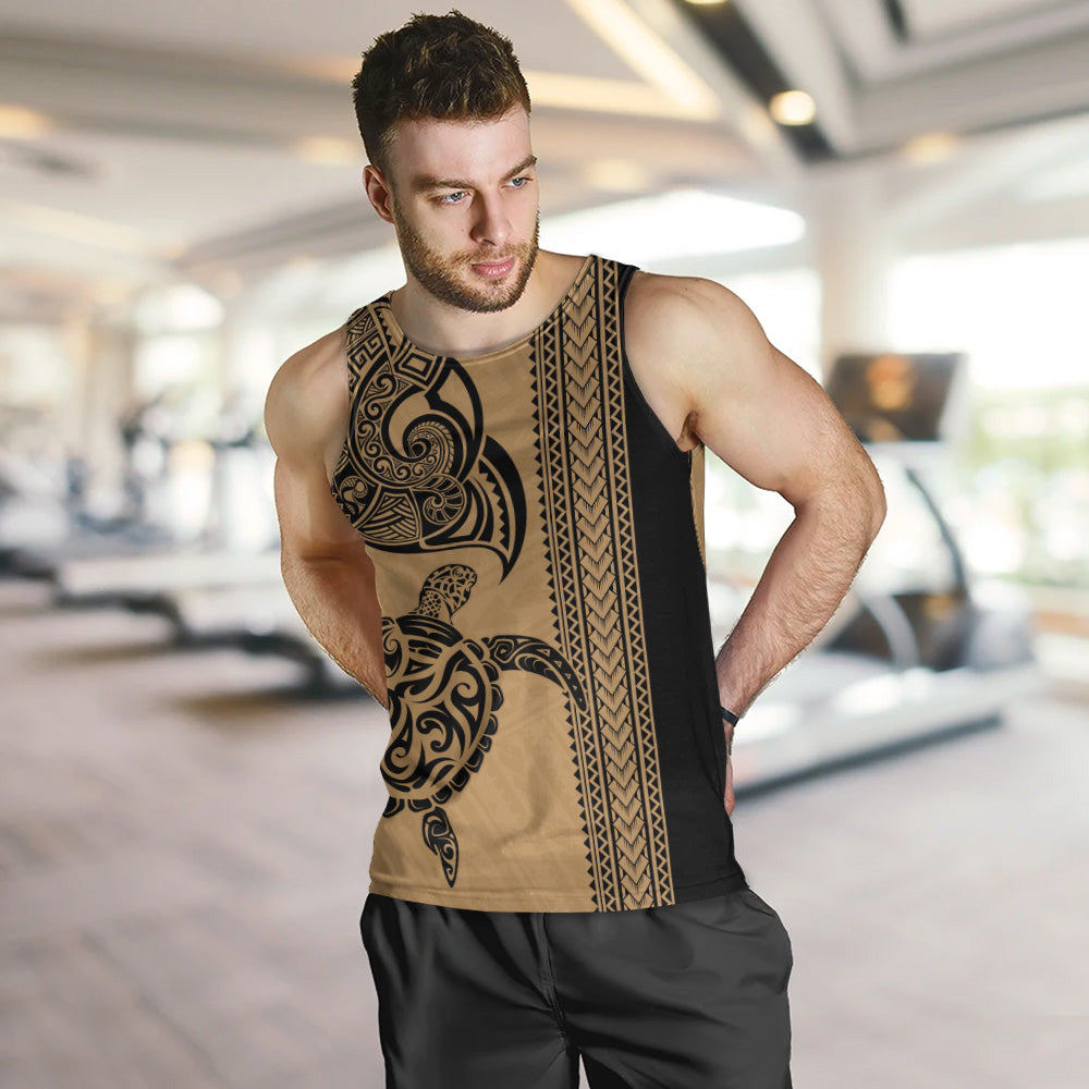 Hawaii Tank Top Polynesia Tribal Turtle Tattoo