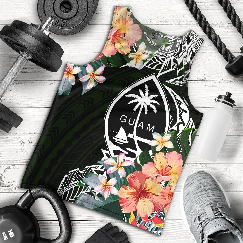 Guam Tank Top Tribal Tropical Leaves