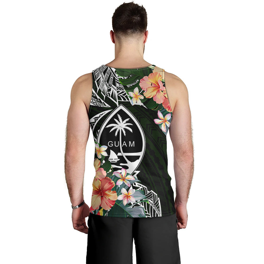Guam Tank Top Tribal Tropical Leaves