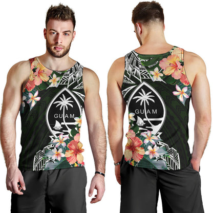 Guam Tank Top Tribal Tropical Leaves