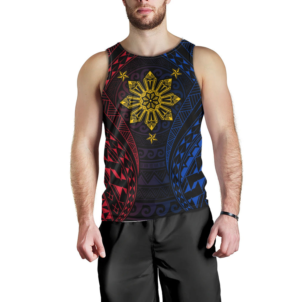 Philippines Filipinos Tank Top Sun Flag Tribal Tattoo Pattern