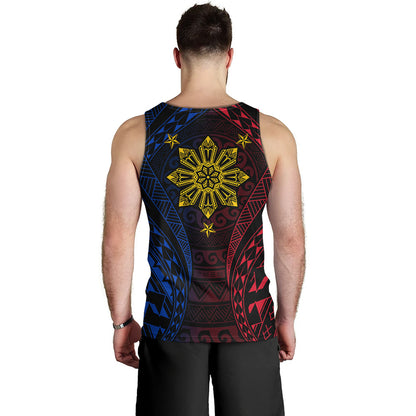 Philippines Filipinos Tank Top Sun Flag Tribal Tattoo Pattern