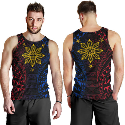 Philippines Filipinos Tank Top Sun Flag Tribal Tattoo Pattern