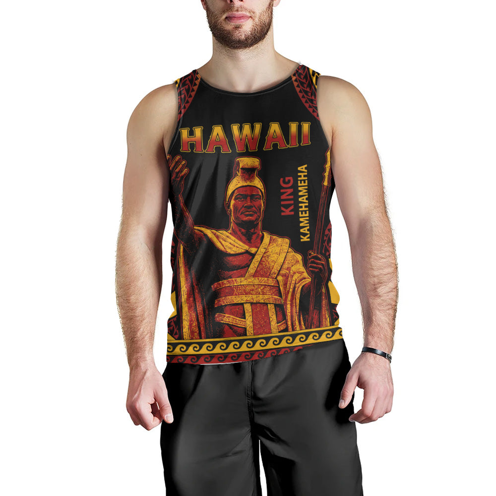 Hawaii Tank Top King Kamehameha Unity Kanaka Maoli Tribal Style