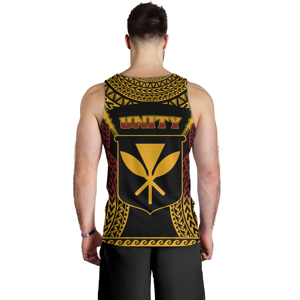 Hawaii Tank Top King Kamehameha Unity Kanaka Maoli Tribal Style
