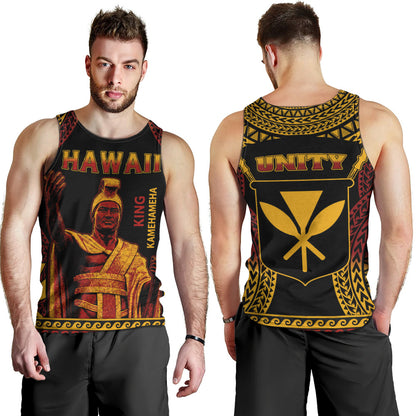 Hawaii Tank Top King Kamehameha Unity Kanaka Maoli Tribal Style