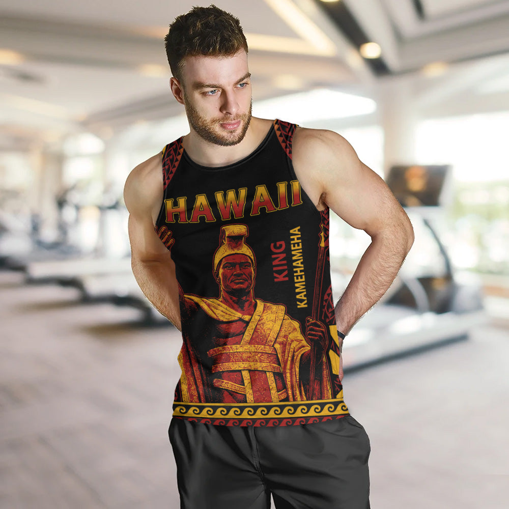 Hawaii Tank Top King Kamehameha Unity Kanaka Maoli Tribal Style