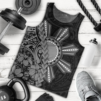 Philippines Filipinos Tank Top Sampaguita Flower Tribal Fusion Style