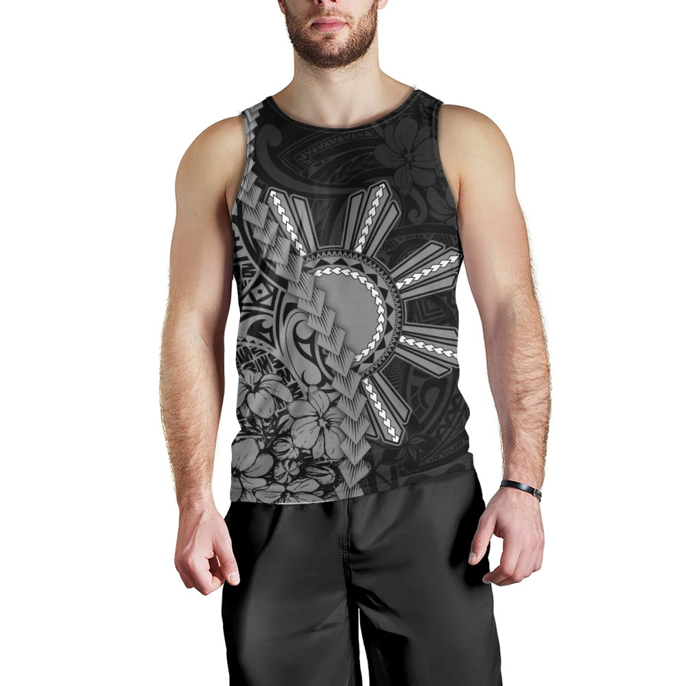 Philippines Filipinos Tank Top Sampaguita Flower Tribal Fusion Style