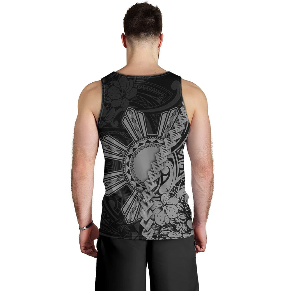 Philippines Filipinos Tank Top Sampaguita Flower Tribal Fusion Style