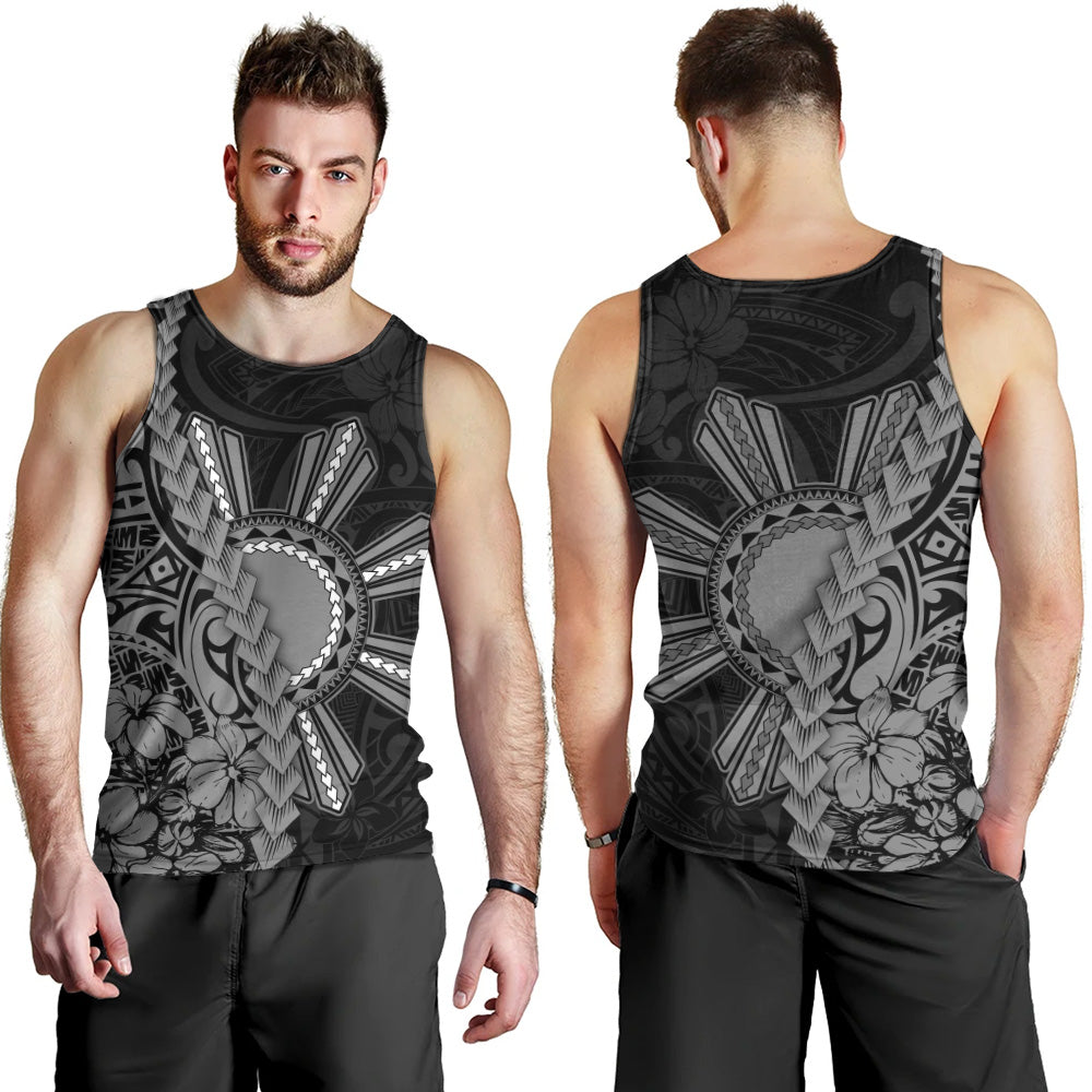 Philippines Filipinos Tank Top Sampaguita Flower Tribal Fusion Style
