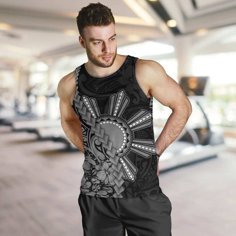 Philippines Filipinos Tank Top Sampaguita Flower Tribal Fusion Style