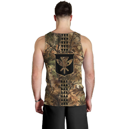 Hawaii Tank Top Woodland Kanaka Camo Style