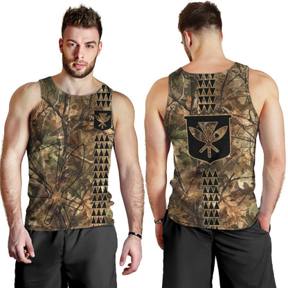 Hawaii Tank Top Woodland Kanaka Camo Style