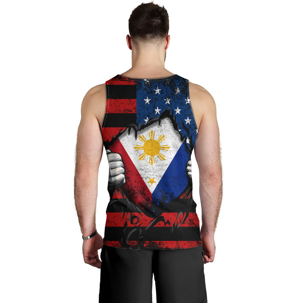Philippines Filipinos Tank Top Heart American Soul