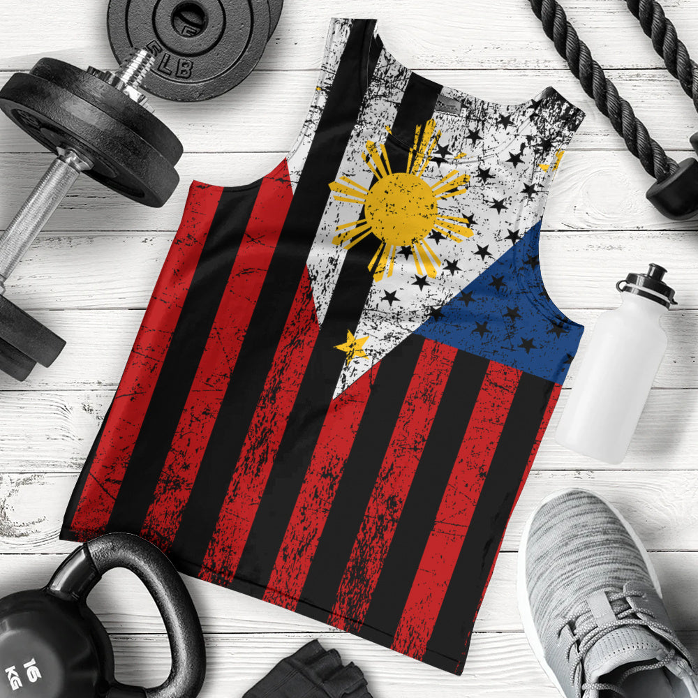 Philippines Filipinos Tank Top Blackout Flag Pride