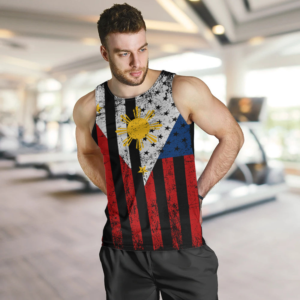 Philippines Filipinos Tank Top Blackout Flag Pride