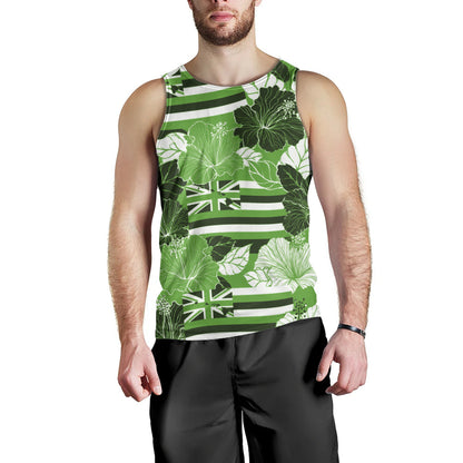 Hawaii Tank Top Hibiscus Flag Map Island Pride