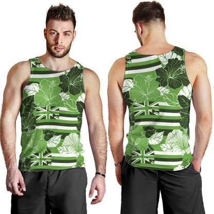 Hawaii Tank Top Hibiscus Flag Map Island Pride