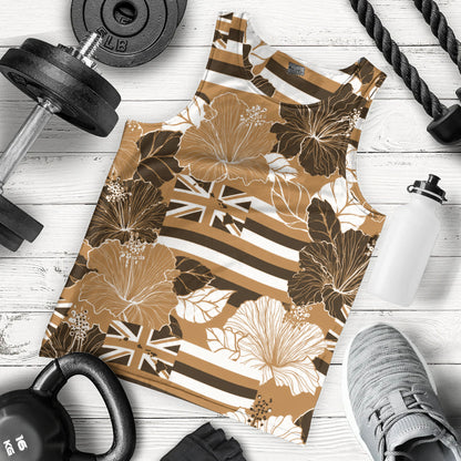 Hawaii Tank Top Hibiscus Flag Map Island Pride
