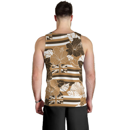Hawaii Tank Top Hibiscus Flag Map Island Pride