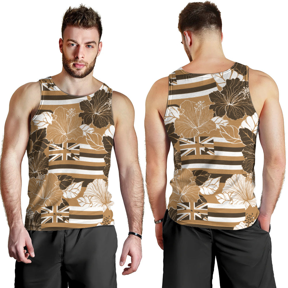 Hawaii Tank Top Hibiscus Flag Map Island Pride