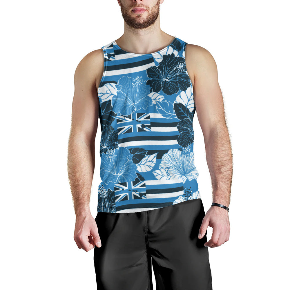 Hawaii Tank Top Hibiscus Flag Map Island Pride